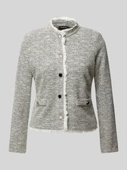 Blazer in bouclé-look van More & More Grijs / zwart - 32