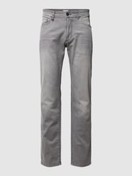 Jeansy z naszywką z logo od camel active Szary - 19