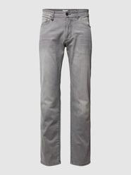 Jeans mit Label-Patch von camel active Grau - 27