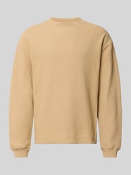 Regular Fit Sweatshirt aus Baumwoll-Mix Modell 'DENOLONG' von HUGO Beige - 36