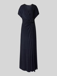 Maxi-jurk in wikkellook met V-hals van Vera Mont - 41