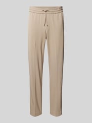 Relaxed Fit Hose aus Viskose mit Tunnelzug von Lindbergh Beige - 19