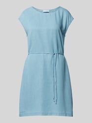 Knielanges Kleid mit Bindegürtel Modell 'Irby' von Mazine Blau - 5
