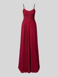 Abenkleid mit rückseitiger Schnürung von Mascara Bordeaux - 5