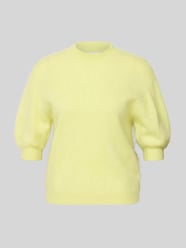 Regular Fit sweter z dzianiny z mieszanki kaszmiru i wełny od HERZENS - 6