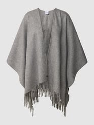 Poncho aus Schurwolle von Fraas Grau - 44