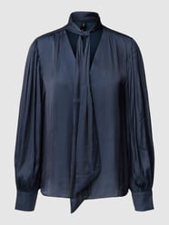 Blusenshirt mit V-Ausschnitt Modell 'AIRE' von Mango Blau - 25