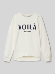 Sweatshirt mit Label-Print Modell 'dublini' von Mango Beige - 29