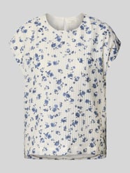 Top bluzkowy o kroju regular fit z fakturowanym wzorem model ‘Falisha’ od MSCH Copenhagen - 13
