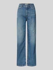 Straight Fit Jeans im Destroyed-Look von Marc O'Polo Blau - 40
