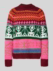 Loose fit gebreide pullover met meerkleurig motief, model 'IRELANDO' van Essentiel Antwerp - 14