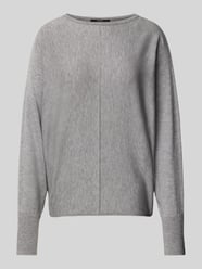 Gebreide pullover met deelnaad, model 'Taliya line' van Someday Grijs / zwart - 40