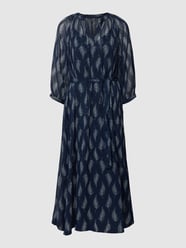 Midikleid mit V-Ausschnitt Modell 'SARA' von Vero Moda Blau - 2