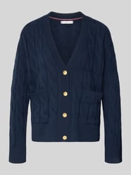 Oversized gebreid jack van pure wol van Tommy Hilfiger - 12