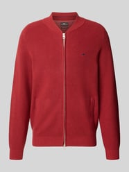 Strickjacke mit Zweiwege-Reißverschluss und Label-Stitching von Fynch-Hatton - 21