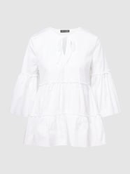 Blusenshirt mit Volantärmeln Modell 'Macau' von Risy & Jerfs Weiß - 35