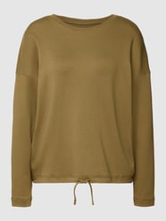 Sweatshirt met labeldetail, model 'Mailaa' van Armedangels Groen - 33