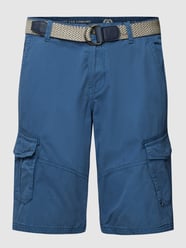 Cargobroek met steekzakken opzij, model 'GARMENT' van Lerros Blauw - 18