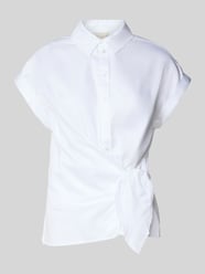 Relaxed fit blouse met knoopdetail van Milano Italy - 19