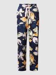Pyjamabroek met bloemenmotief, model 'Estelle' van Cyberjammies Blauw / turquoise - 37