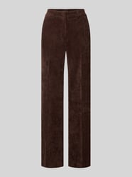 Spodnie sztruksowe o szerokim kroju w kant model ‘Amelie’ od Cambio - 44