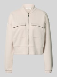 Piqué Blouson Jacke mit Taschen von Christian Berg Woman - 45