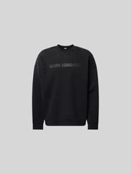 Sweatshirt mit Label-Print von WON HUNDRED Schwarz - 16