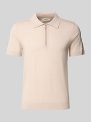 Regular Fit Poloshirt aus reiner Wolle Modell 'TRAY' von Selected Homme Beige - 40