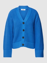 Strickjacke mit Knopfleiste Modell 'Jullena' von MOSS COPENHAGEN Blau - 19