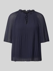 Bluzka w stylu koszuli o kroju regular fit w plisowanym wyglądzie od s.Oliver BLACK LABEL - 9