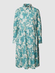 Blusenkleid mit Allover-Muster von Marc O'Polo Türkis - 7