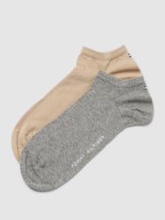 Sneakersocken mit Label-Detail im 2er-Pack von Tommy Hilfiger Beige - 35