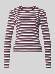 Regular Fit Langarmshirt aus Baumwoll-Mix Modell 'VAL' von ONLY Bordeaux - 48