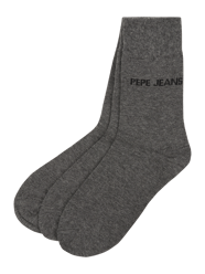 Socken mit Stretch-Anteil im 3er-Pack Modell 'Jackson'  von Pepe Jeans Grau - 45