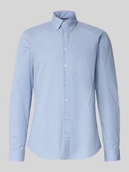 Slim Fit Business-Hemd mit Button-Down-Kragen von Jake*s - 8