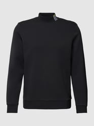 Sweatshirt mit Label-Stitching Modell 'Salbock' von BOSS Green Schwarz - 28