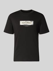 t-shirt z logo i okrągłym dekoltem od JACK & JONES - 8