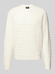 Strickpullover mit Strukturmuster von Emporio Armani Beige - 2