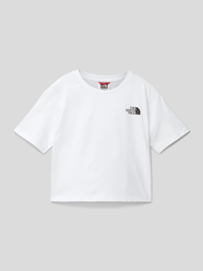 Kort T-shirt met labeldetails van The North Face Wit - 41