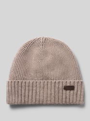 Beanie mit Logo-Patch von Barbour Beige - 32