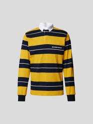 Poloshirt mit Streifenmuster von VTMNTS Gelb - 10