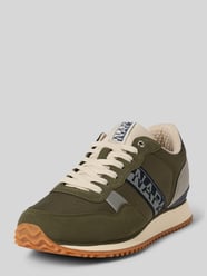 Sneakery sznurowane z detalem z logo od Napapijri - 6