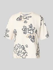T-Shirt im Allover-Look mit Rundhalsausschnitt von Jake*s Studio Woman - 30