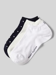 Socken mit Label-Stitching im 3er-Pack von Tommy Hilfiger Blau - 35