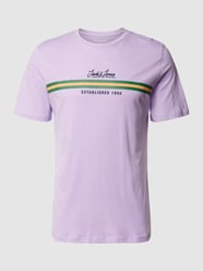 T-shirt met ronde hals van Jack & Jones Paars - 19