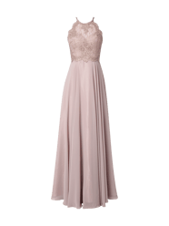 Abendkleid mit Ziersteinbesatz von Luxuar Pink - 41