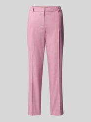 Regular Fit Stoffhose mit Bügelfalten von Christian Berg Woman Selection Pink - 8
