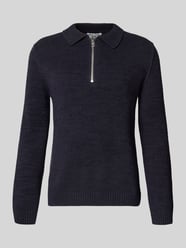 Relaxed Fit Strickpullover im Polo-Stil aus Baumwoll-Mix von Marc O'Polo Denim - 7