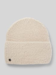 Beanie in gebreide look met viscose van Loevenich - 5