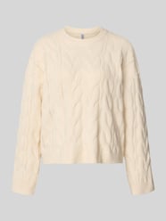 Relaxed Fit Pullover mit Rundhalsausschnitt Modell 'KATHY' von PIECES - 20